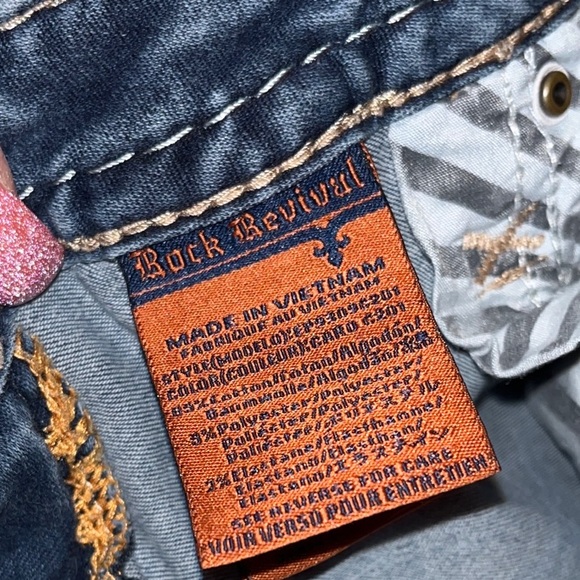 Rock Revival Dark Blue Capri Jeans - Picture 11 of 16